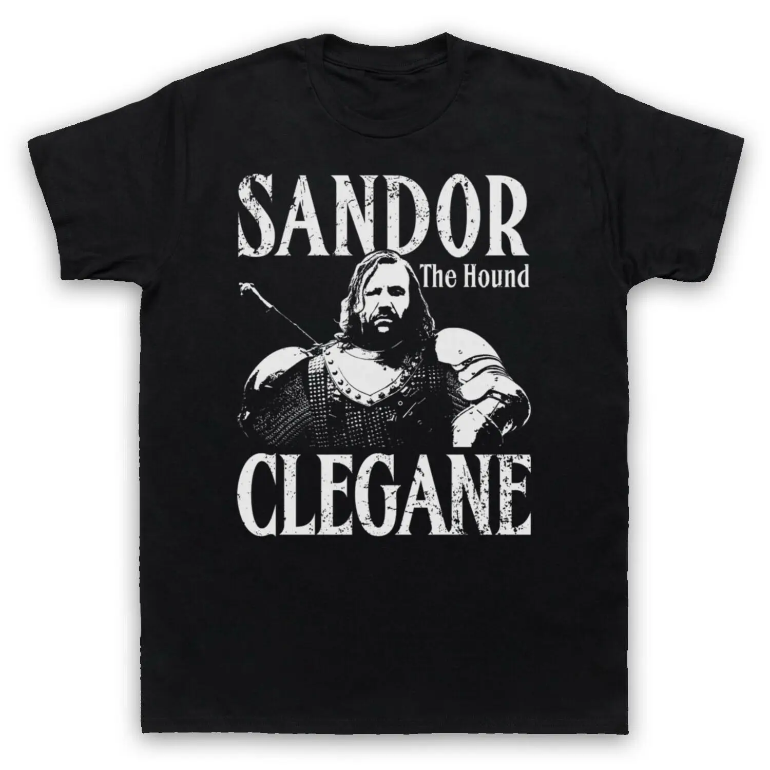 

Футболка из чистого хлопка Game of Thrones SANDOR CLEGANE 2025 года, высококачественный люксовый бренд Ins Y2k
