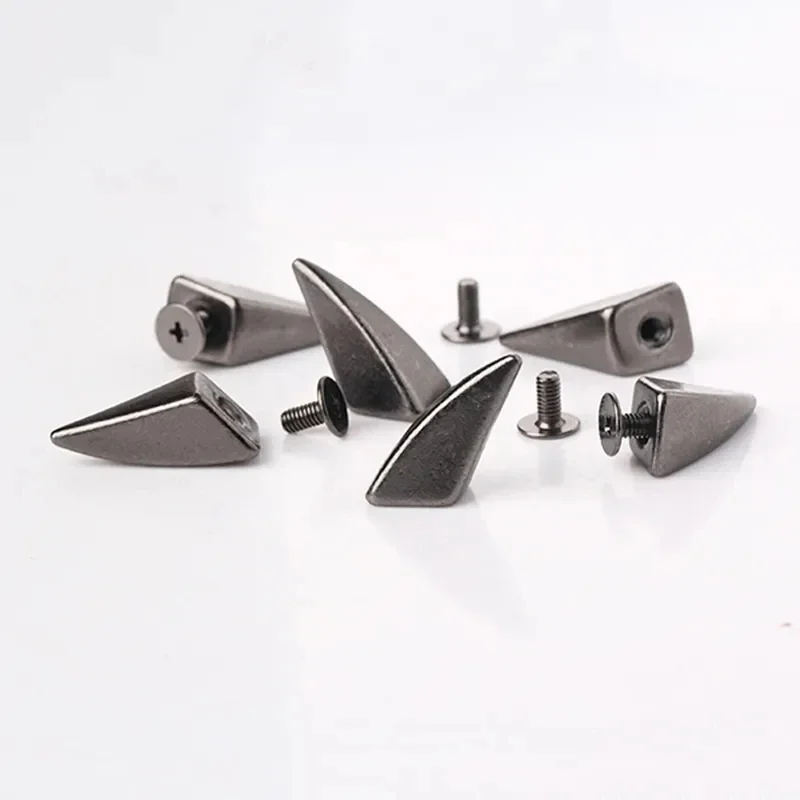 100sets Dragon Claw Punk Spike Studs Metal ScrewBack Leathercraft Shark Findings For Leather Bracelets Pet Collars Bags