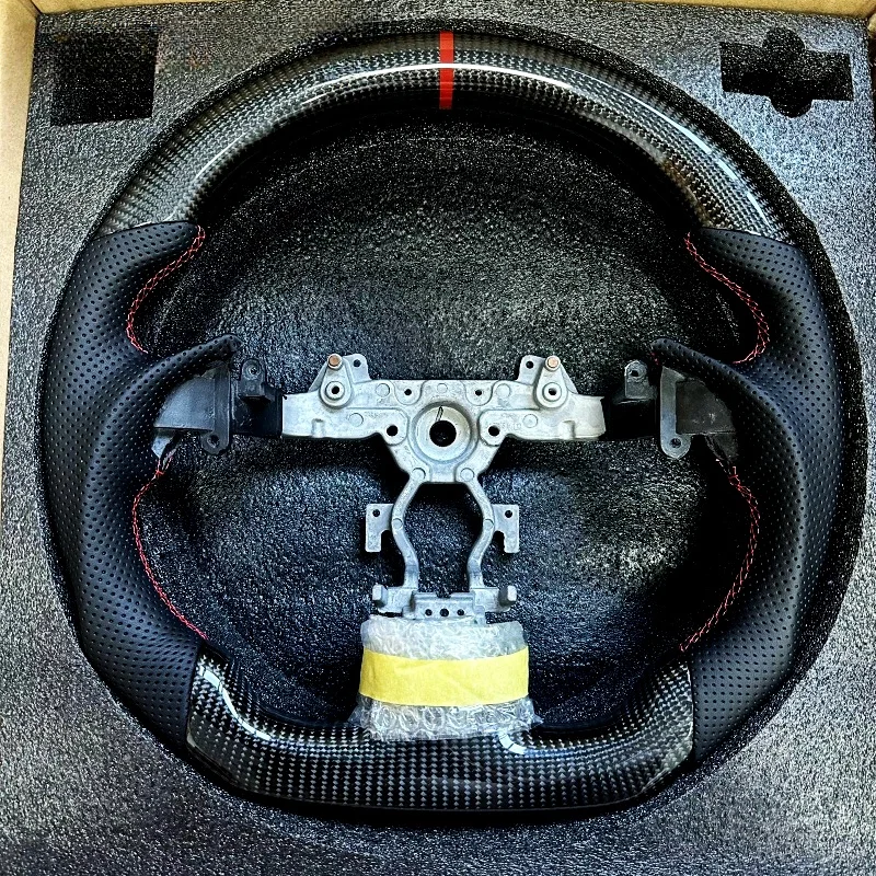 LED Steering Wheel Carbon Fiber Fit For Infiniti G37 G37X 2008 2009 2010 2011 2012 2013 Car Modification Accessories Customized