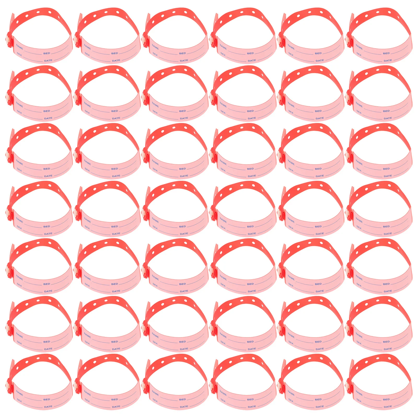 100 pçs pulseira médica identidade pulseira impermeável descartável banda de identificação do paciente para enfermagem hospitalar cuidados com idosos ajustável