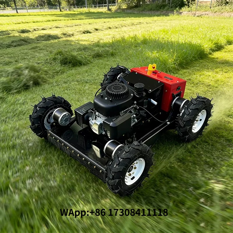 Customized Four-Drive Remote Control Mower Agricultural Small Orchard Weeder Garden Slope Four-Drive Mower