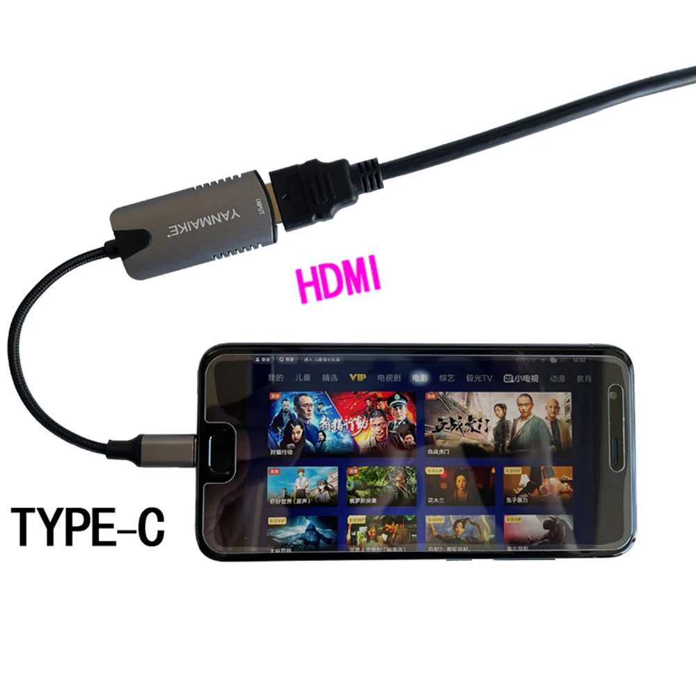 Live Streaming Video Capture Card Game Grabber Surveillance DVR TV Box Display Capture Cards HDMI to Type C Audio Video Grabber