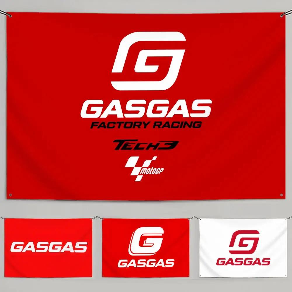 Famous Brand G-GasGas Flags Minimalist Fabric Flag Fade-Resistant Outdoor Garden Banner Hanging Sign for Shop Home Decor