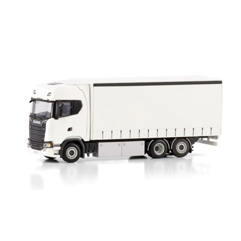 

1:50 Scale S CS20H 6X2 Tarpaulin Transporter Model WHITE Line 03-2052 Simulation Car Alloy Model Static Display Decration