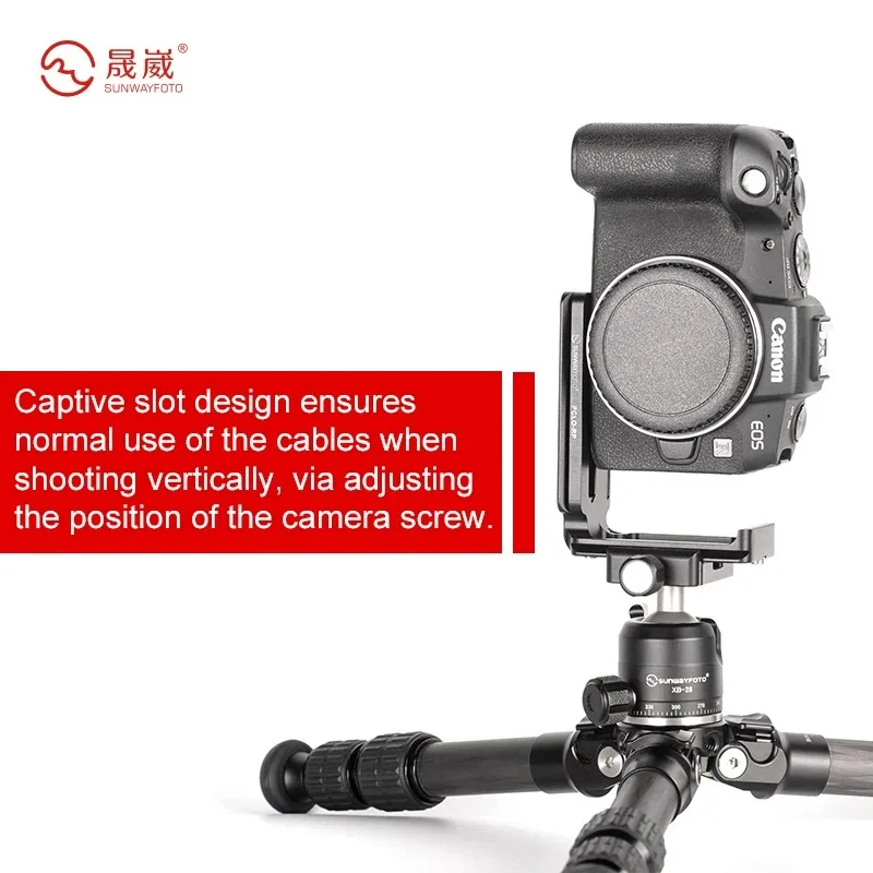 SUNWAYFOTO PCLO-RP One-Piece Tripod Head Quick Release Plate For EOS R Tripod Head L-bracket  Specific Aluminum Quick Release