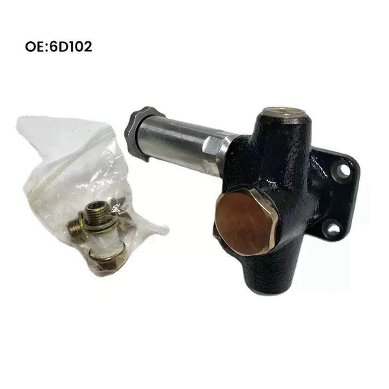 DK105220-5960 6D102 Engine Fuel Pump 105220-7200 Excavator Parts Hand Pump DK1052205960