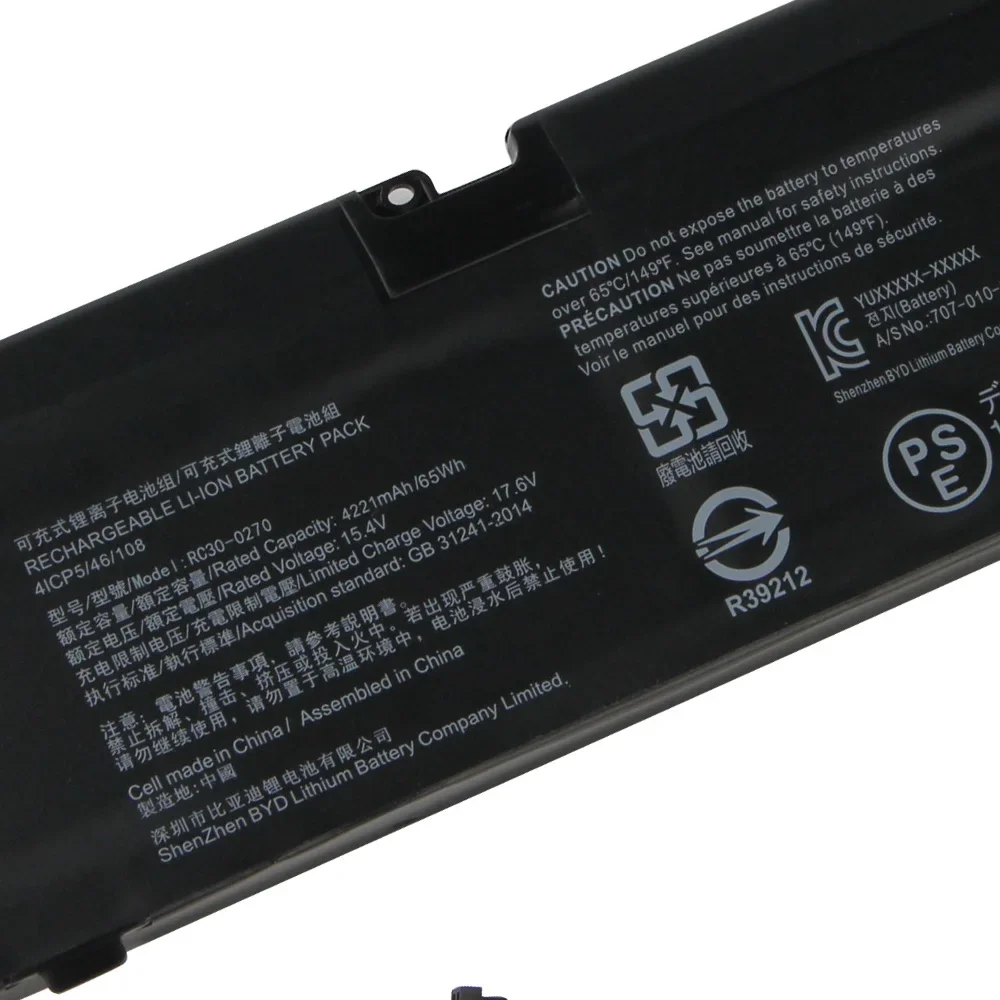 Original Replacement Battery RC30-0270 RZ09-0270 For Razer Hazel Blade 15 Base Stealth 2019 Series Battery 4221mAh