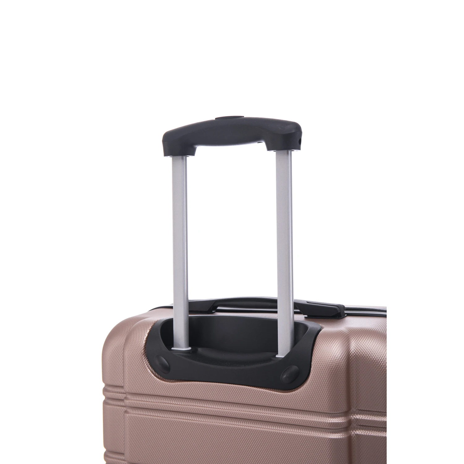 Luggage universal wheel hard shell lightweight password lock (family set - rose gold, 3-piece set (20 inches 24 inches 28 inches