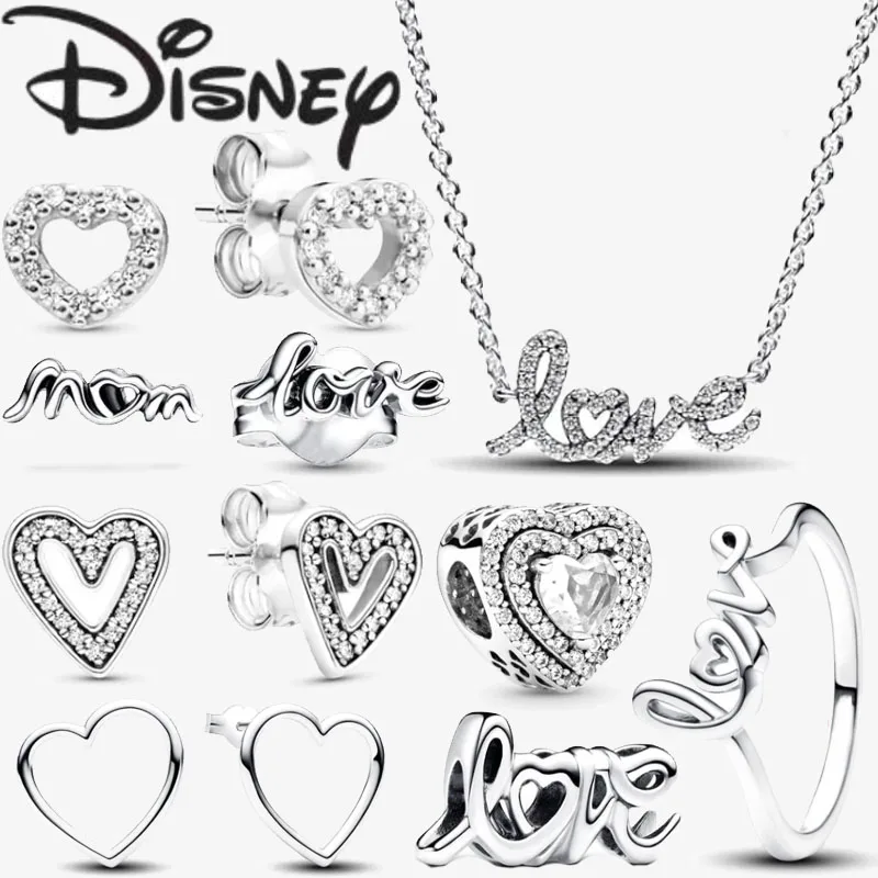 Disney 2024 New Fashion Creative Love Necklace for Women Premium Fine Charm Jewellery Gifts Premium Charm Jewellery Wholesale