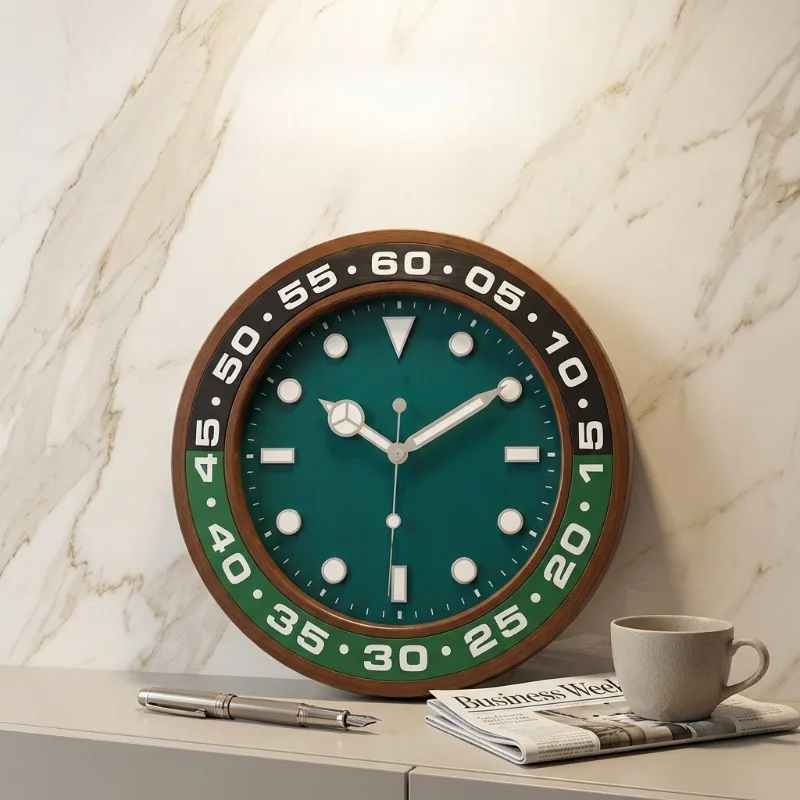 Decorative Wall Clock Modern Luminous Wall Watch Luxury Aesthetic Large Clocks Minimalist Silent Elegant Living Room Watches