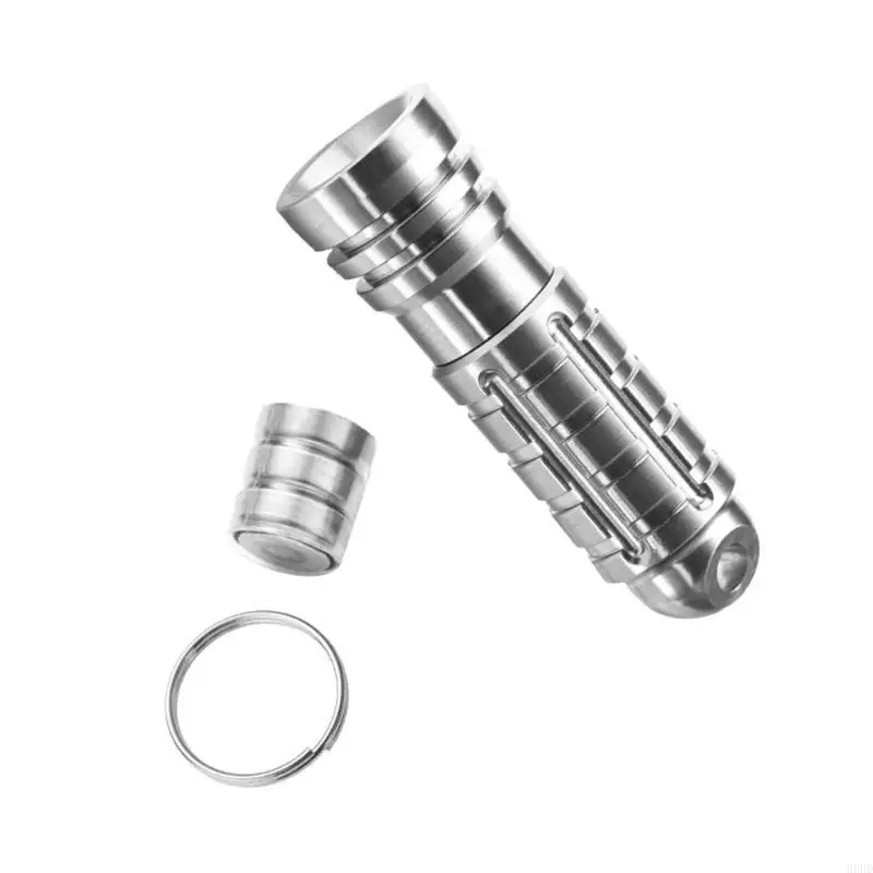 LED Flashlights Waterproofs Water Resistant Keychain Light Metal Texture 69HD