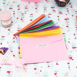 12.5*17.5cm 10pcs/pack Paper Envelopes Greeting Card Packing Colorful Color Letter Gift Envelope Cute Kraft Red Envelopes