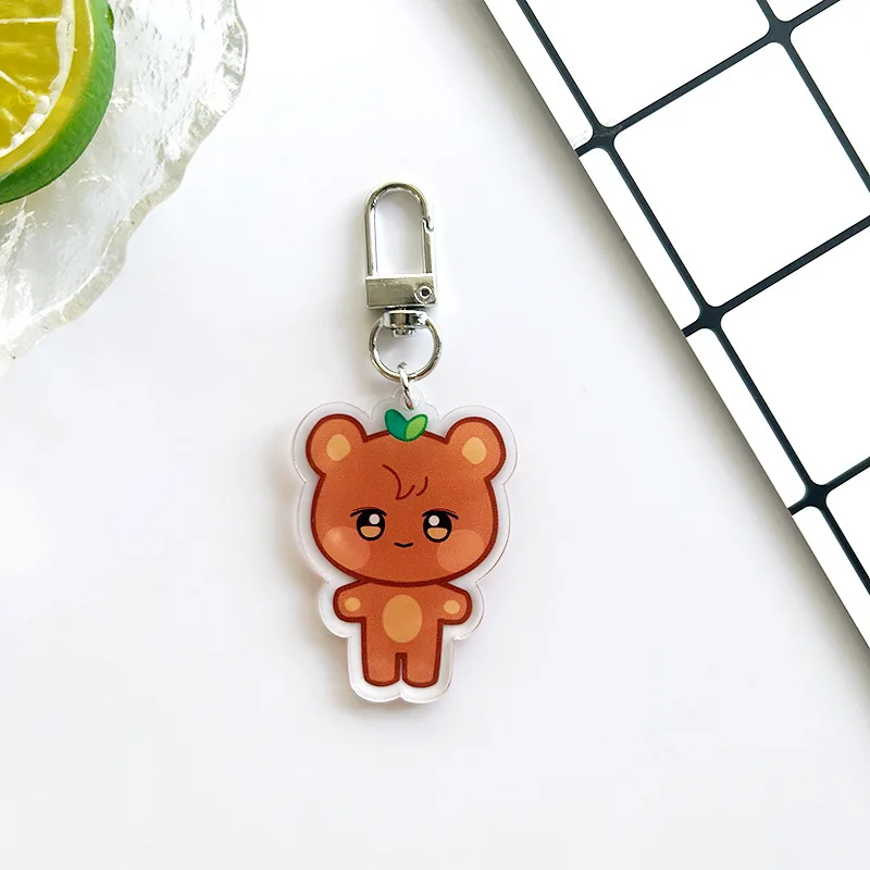 10CM Pop-up Store Puppe Schlüsselanhänger ANITEEZ Cartoon Niedlicher Plüsch Anhänger Schlüsselanhänger Tasche Zubehör Kpop Yunho Yeosang Fans Geschenke