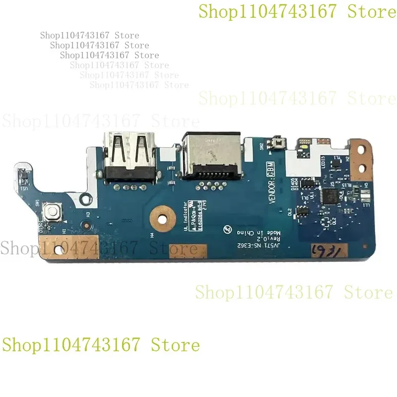 

Для ноутбука Lenovo V15 G2 ALC V15 G3 IAP, USB-разъем RJ45, плата кнопки питания с кабельным переключателем, аксессуары для ремонта JV571 NS-E362