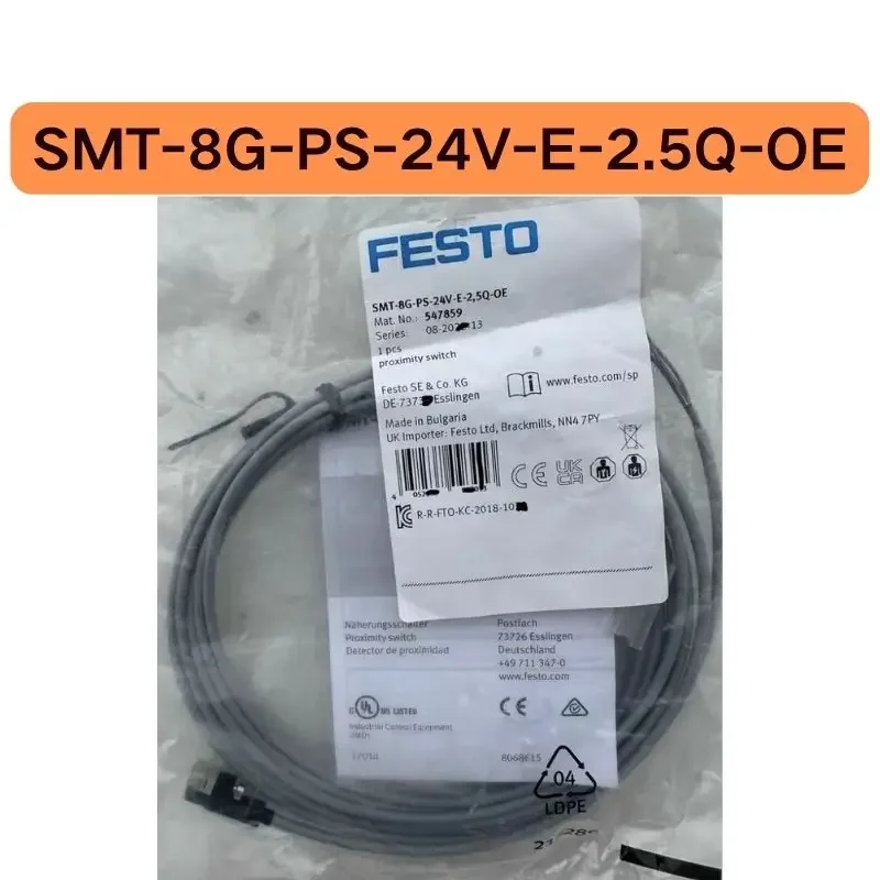 

Новый бесконтактный переключатель SMT SMT-8G-PS-24V-E-2.5Q-OE 547859, быстрая доставка