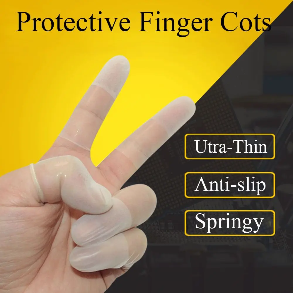 Protection Ultra-thin Antistatic Work Finger Cots Disposable Protective Finger Cots Fingertip Protection