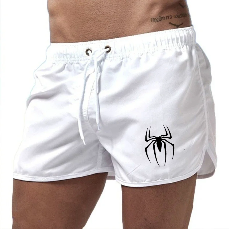 Men's Beach Trunks Summer Swim Gym Pants Quick Drying Swimming Homme Surf Ventilate Drawstring Fashion Casual Daily Shorts 2025