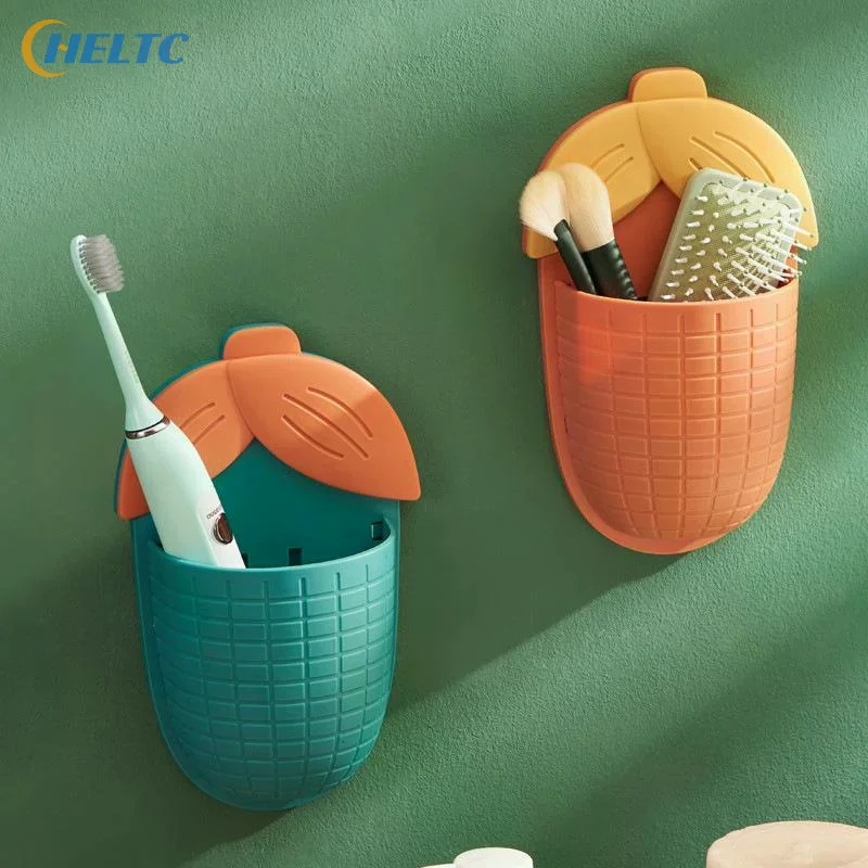 2Pcs Toilet Punch-free Organizer Corn Storage Rack Bathroom Washstand Toothbrush Tube Toothpaste Storage Box Mask Storage Shelf