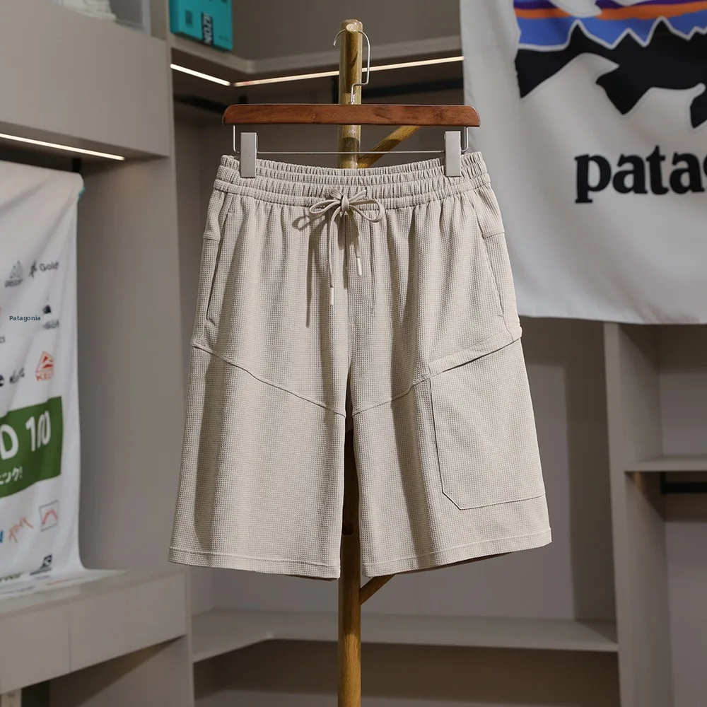 

True Value! Imported Huafei Grid! Men's Summer Outdoor Sun Protection Casual Sports Quick Dry Five-Quarter Shorts