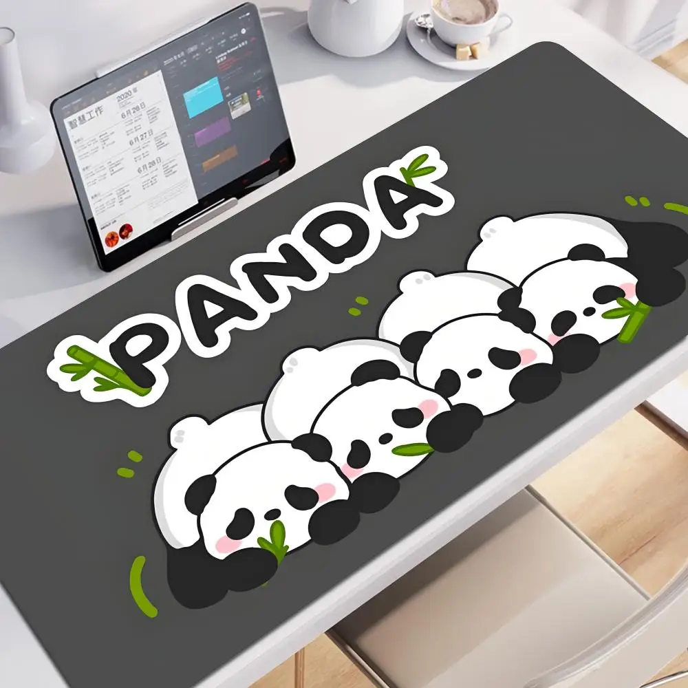 

Kawaii Anime Panda Mouse Pad Large Computer Office Game Table Mats XXL Rubber Anti-slip Gaming Keyboard Mousepads Long Desk Pads