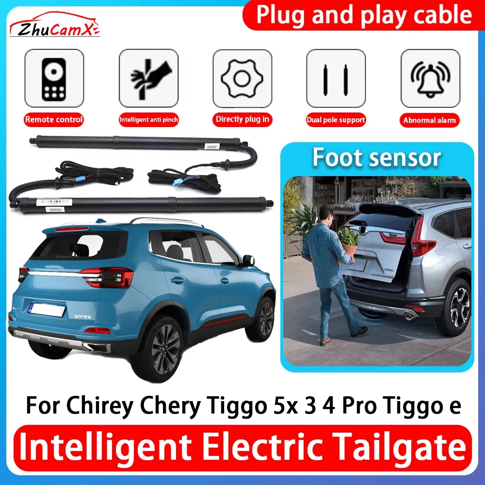 ZhuCamX Car Power Trunk Electric Suction Tailgate Intelligent Tail Gate Lift Strut For Chirey Chery Tiggo 5x 3 4 Pro Tiggo e