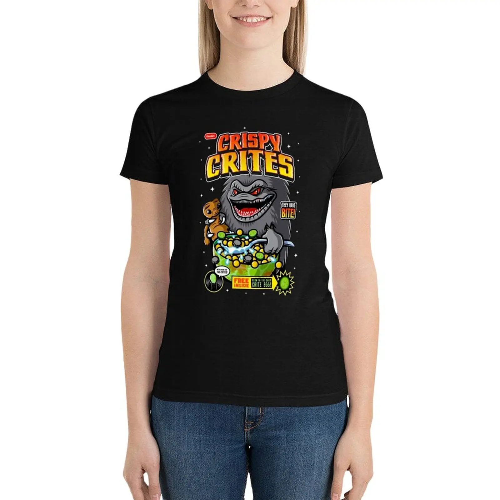 Critters 1986 T-Shirt vintage clothes summer tops graphics t shirt Women