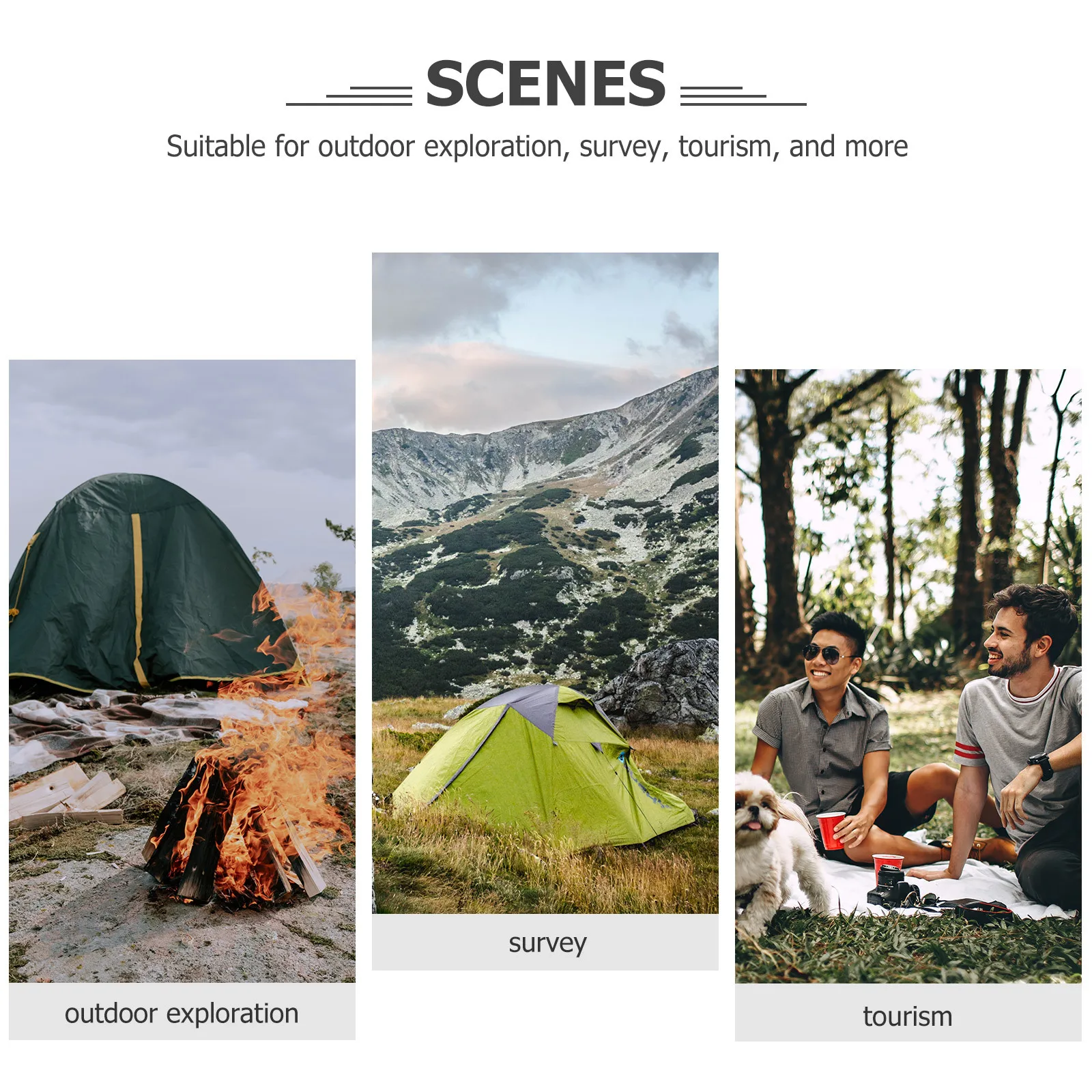 

Outdoor Survival Storage Case Sturdy Sealed Portable Design for Wilderness Explorer Emergency Preparedness Accessory Kit