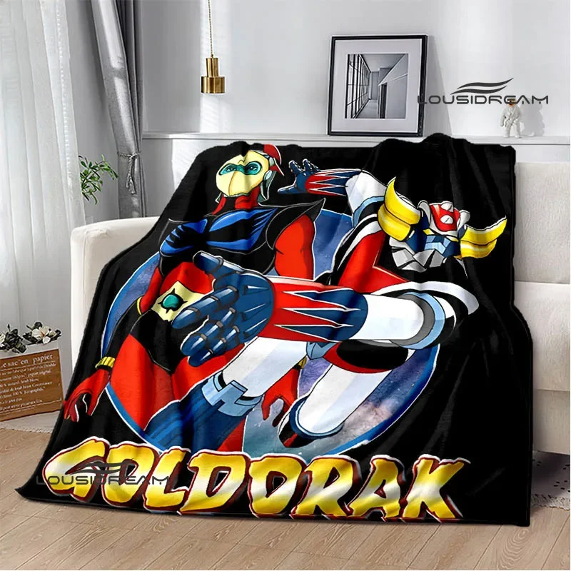 UFO ROBO GRENDIZER GOLDORAK drukowane koce ciepłe koce koc piknikowy domowy koc podróżny prezent urodzinowy