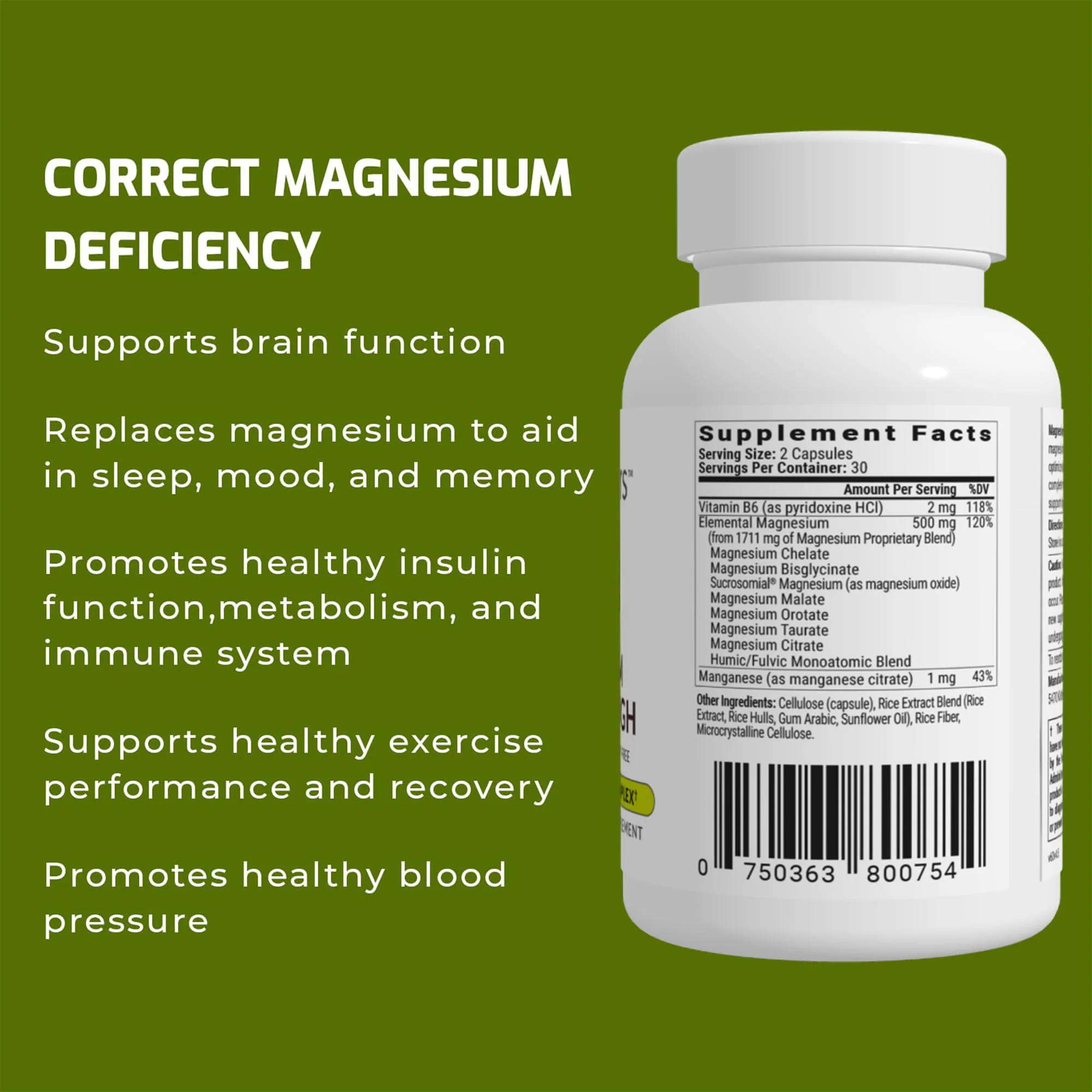 Magnesium Breakthrough - Supports Brain Function, Improves Sleep and Mood, and Maintains A Sense of Balance and Vitality