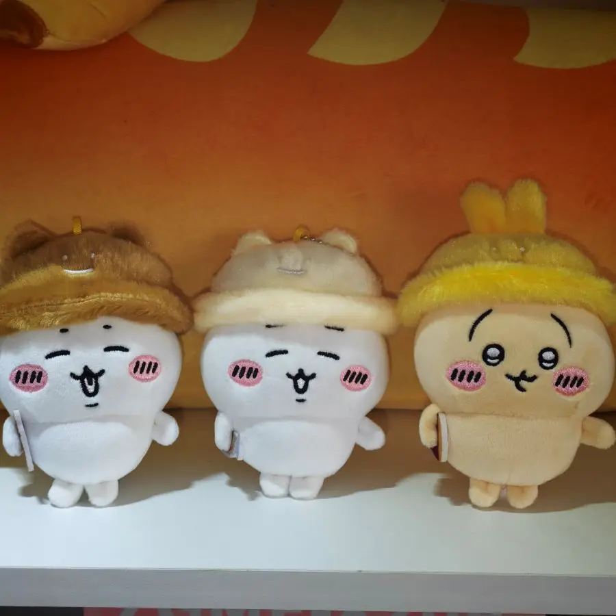 

Chikawas Plush Doll Keychain Hachiware Usagi Kawaii Autumn Outing Hat Pendant Character Bag Charm Cute Girl Gift New Toy