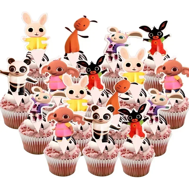 Konijn Anime Verjaardagsfeestje Decor Set Ballonnen Leuke Cartoon Servies Tafelkleed Cup Kinderen Meisjes Babyshower Verjaardagscadeaus