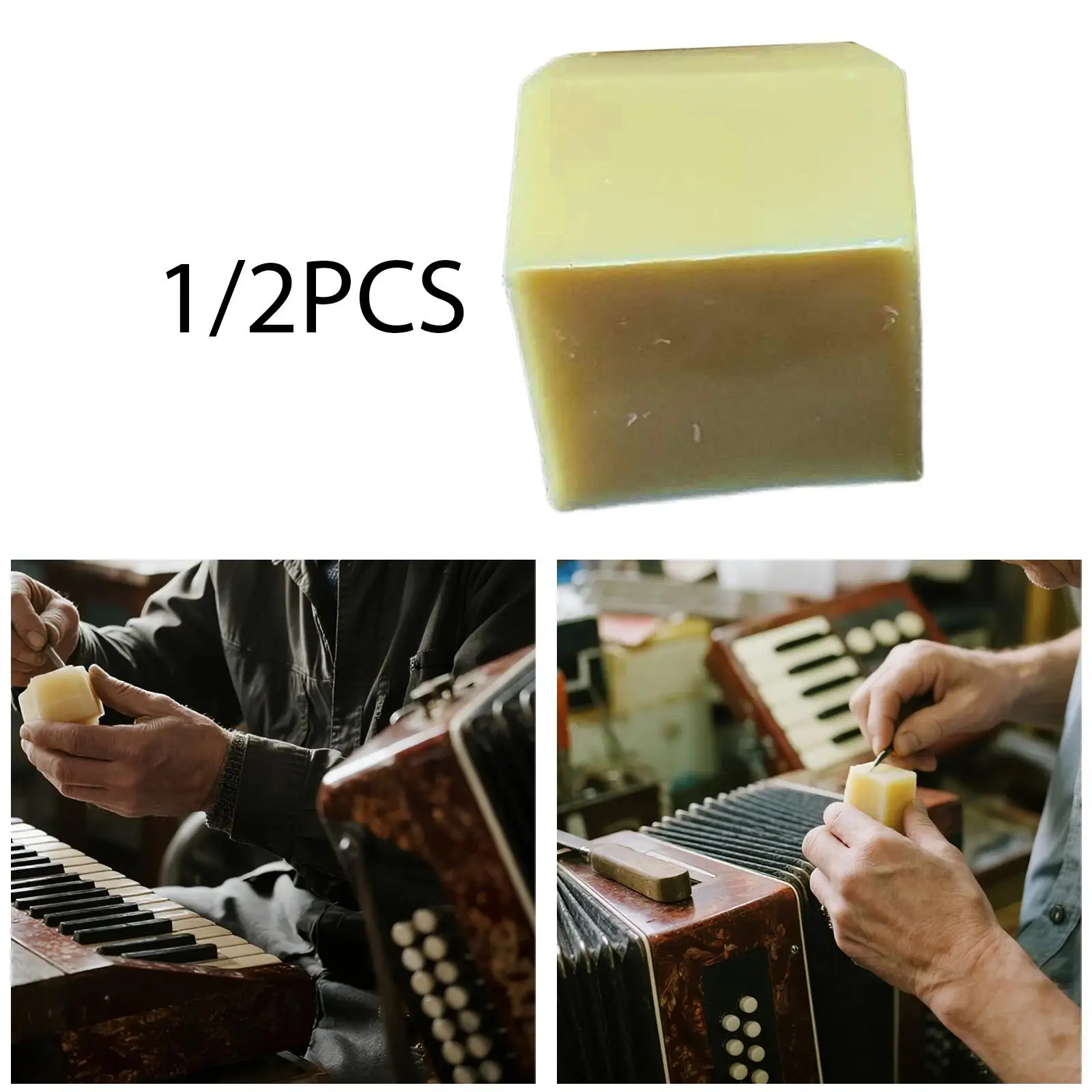 

Accordion Repair Beeswax Block for Reed Block Sealing Musical Instrument Maintenance DIY Craft Projects