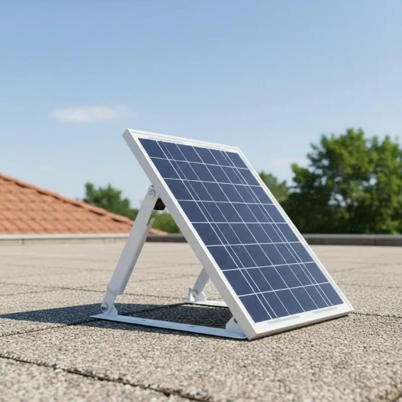 Foldable Solar Panel Bracket 45 Degree Adjustable Photovoltaic Panel Stand Light Weight Frame for Outdoor Camping M4YD