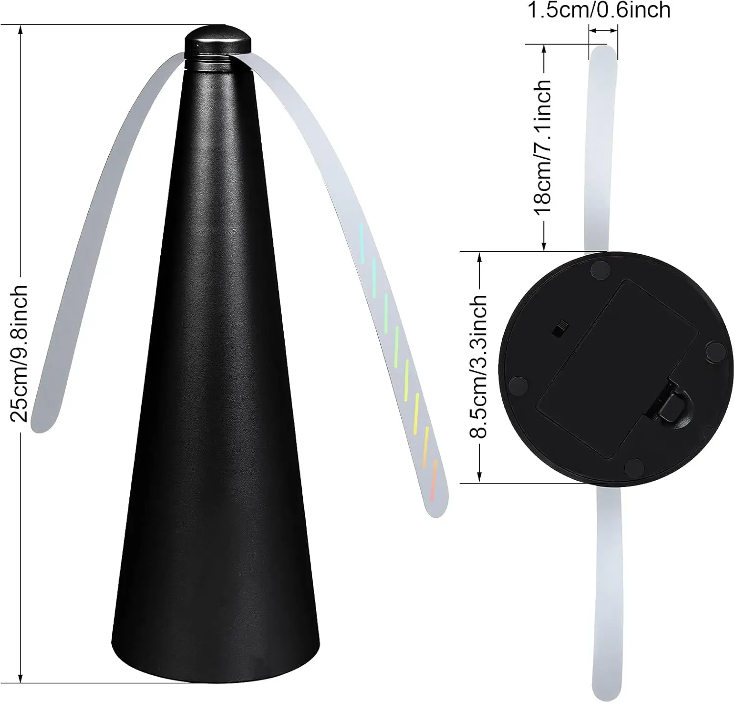 Portable Picnic Fly Fan Plastic Portable, Indoor Outdoor Use All Season Neutral