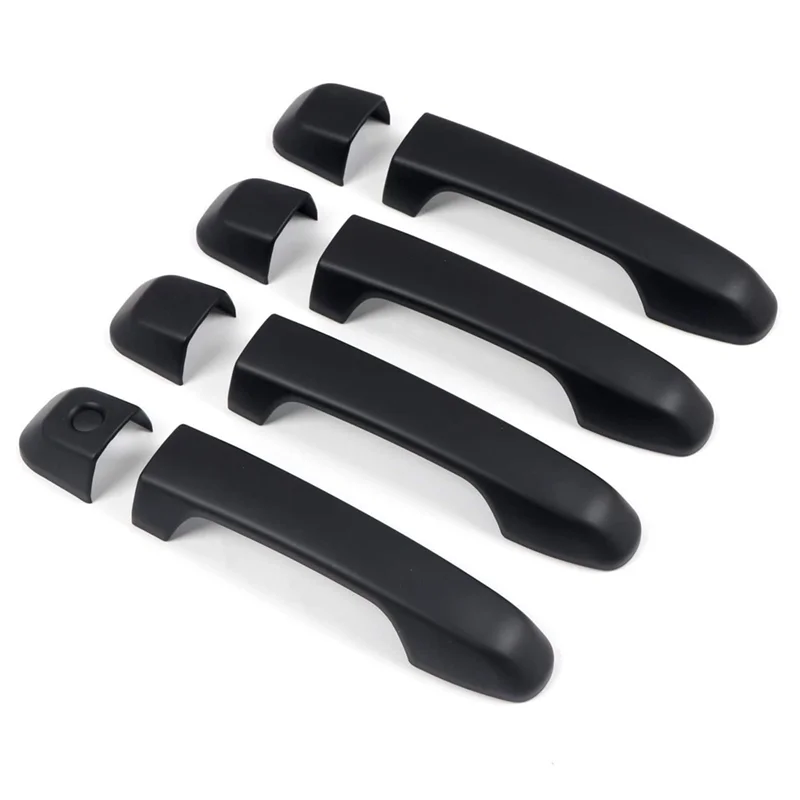 

A90Q-Накладка на внешнюю дверную ручку автомобиля для Toyota Prado J150 2010-2019, внешний вид, матовый черный