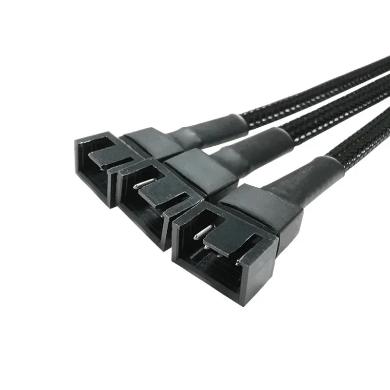 Divisor PWM de 1 a 1, 2, 3 y 4 pines para la placa base del ordenador, Conector de ventilador de la CPU, Cables de extensión de 3 y 4 pines para el sistema de refrigeración del ordenador