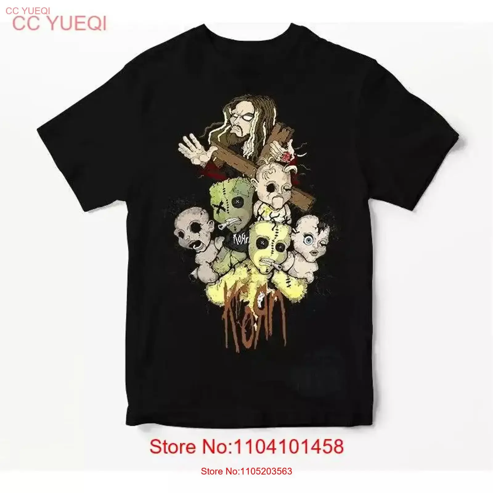 Korn Doll T Shirt American Nu Metal Rock Band PA3009_41 vintage Washed Stylish homme Comfortable Breathable fashion Soft