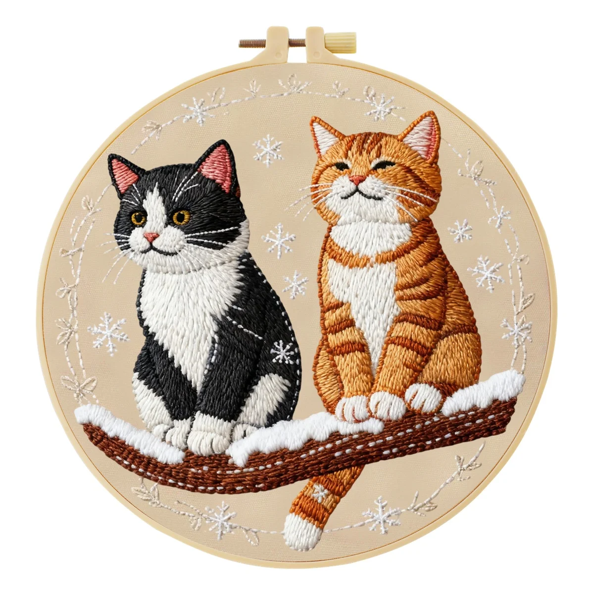 Neues DIY Tier-Stickerei-Set für Anfänger, Heim-Nähhandarbeits-Kit, Stickerei-Set, Geschenk-Muster, Handgemachte Dekoration – Detail 4