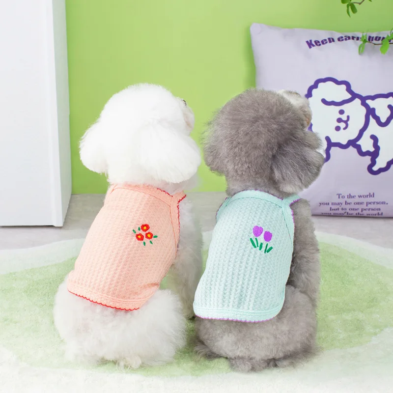 1PC Summer Thin Strap Bichon Bear Teddy Yorkshire Cat Small Dog Pet Dog Clothing Pet Supplies Soft And Breathable