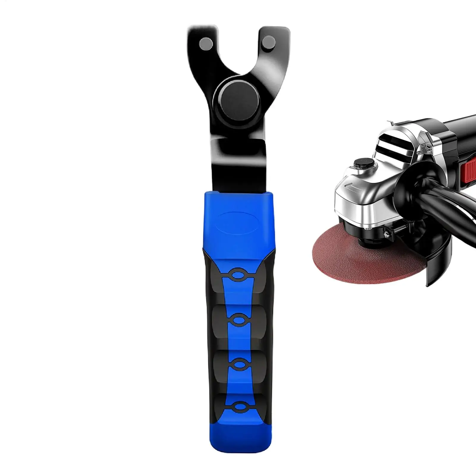 

Angle Grinder Wrench 2-Claw Anti-Slip Grip Socket Spanner Adjustable Opening 6-47mm Angle Grinder Pin Spanner Wrench For