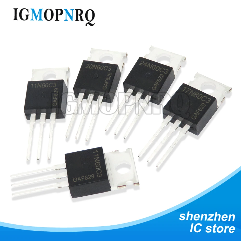 5pcs SPP11N60C3 11N60C3 SPP17N80C3 SPP20N60C3 TO-220 SPP24N60C3 11N60C3 17N80C3 20N60C3 24N60C3