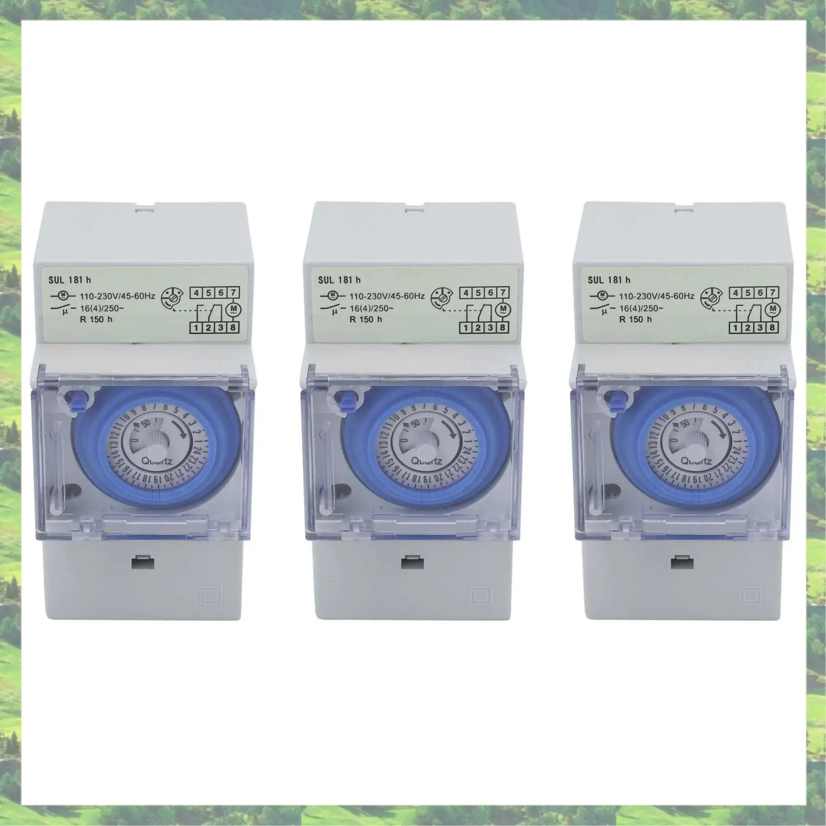 

A59Z-3X SUL181H Mechanical Timer 24 Hours Time Switch Relay Electrical Programmable Timer 24 Hour Din Rail Timer Switch