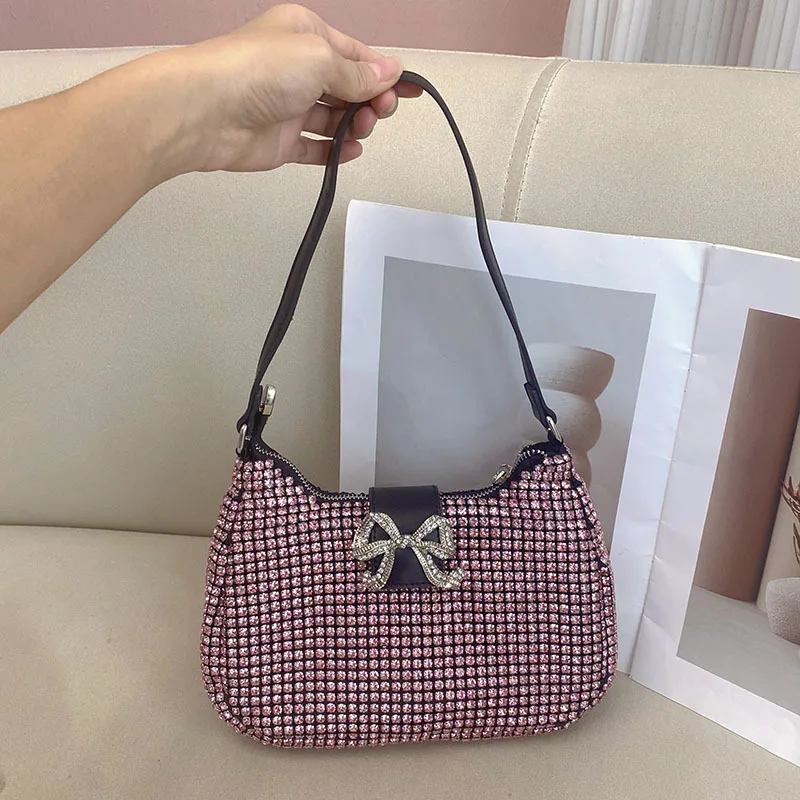 

Блестящая сумка-подушка с бриллиантами и блестящими водой, сумка-мессенджер с жемчугом и бриллиантами для банкета, бенто