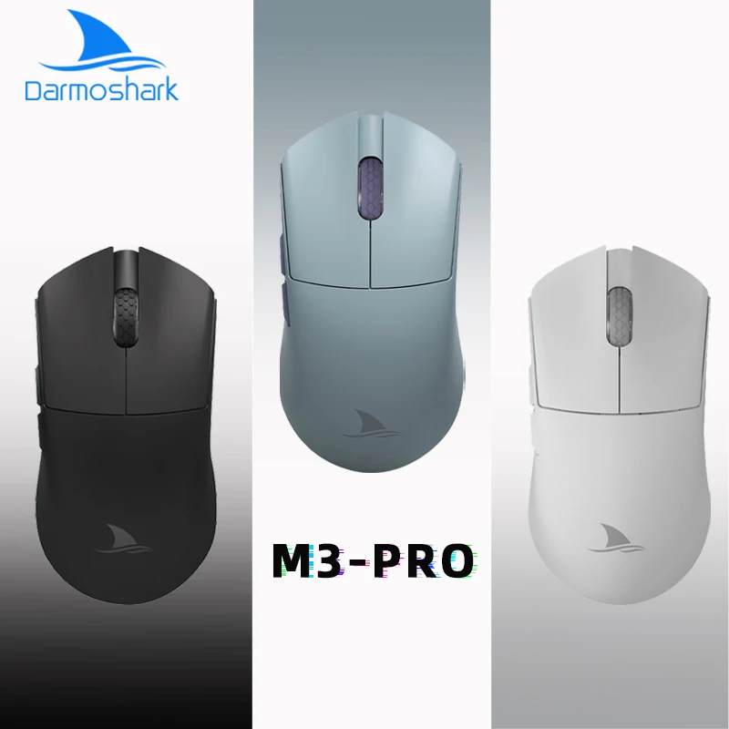 

Darmoshark M3PRO RGB Gaming Mouse Wireless Bluetooth 26K DPI PAM3395 N52840 Optical Mice For Computer Laptop PC Support 2K/4KHZ