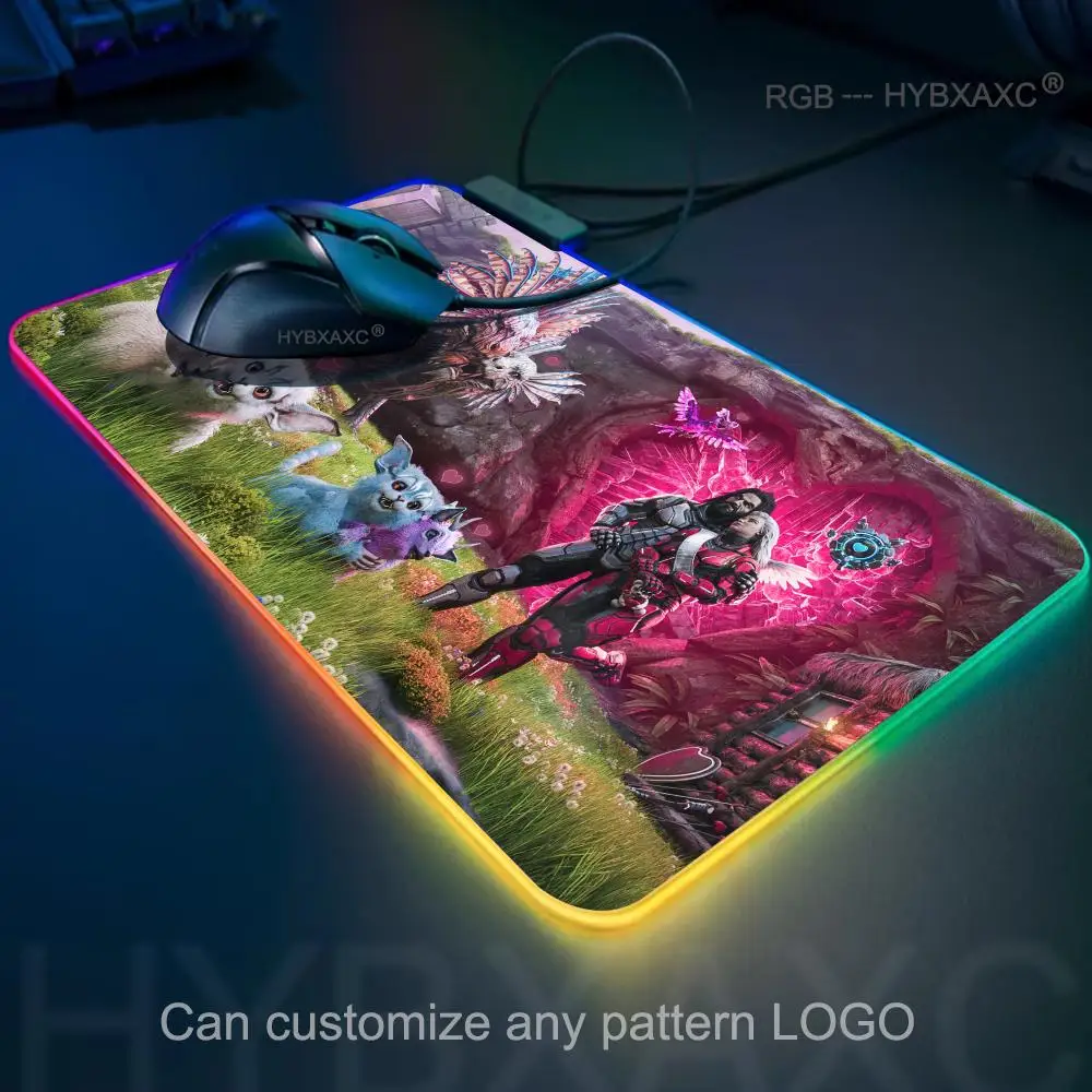 Ark Survival Evolved Mouse Pad RGB Gaming Mouse Pad Desk Mat HD Gamer Large LED Light XXL MousePads PC Computer Carpet