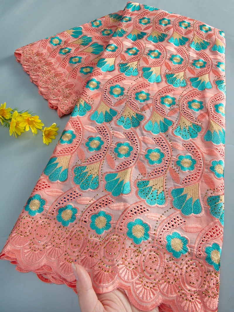 

African Lace Fabric Beautiful Nigerian Lace Fabric 2025 Hot Selling High Quality Swiss Voile In Switzerland Lace Fabric TY4663