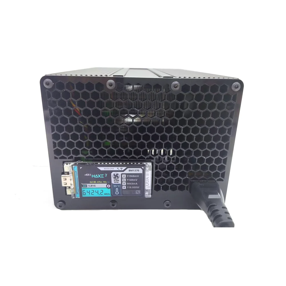 أحدث جهاز تعدين Bitaxe NerdOctaxe الجديد لعام 2025 لتبريد الهواء 8.2Th/s جهاز تعدين منزلي صغير بيتكوين BCH Asic مع PSU