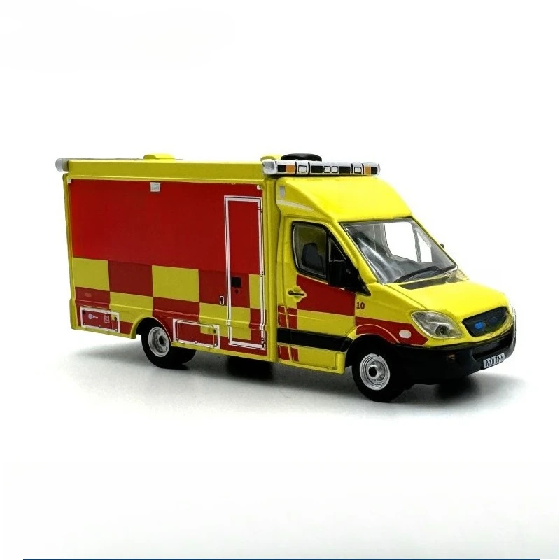 

Fire emergency rescue vehicle, car model, collection alloy trolley, simulation ornament 1:76