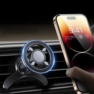 Car Air Vent Phone Mount - 17 N52 Magnets, 360° Rotatable, Fits iPhone 1
