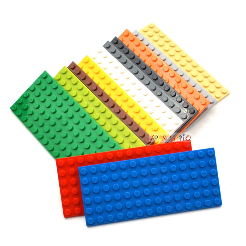 20pcs 6x14 Dots DIY Building Blocks Thin Figures Bricks Educational Creative Toys for Children Size Compatible With 3456